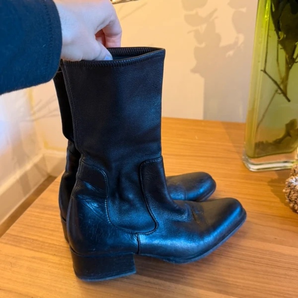 Elegant Black Heeled Boots for Women